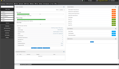 Private Cloud Dashboard